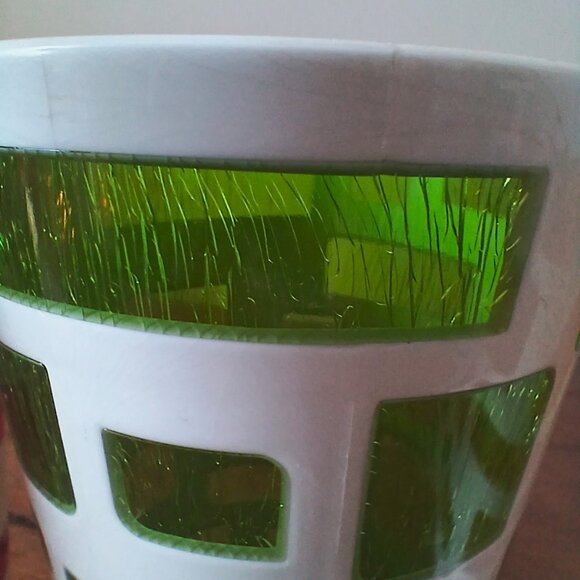 4 x Immanuel plastic tumblers - large - retro - crackled effect - Picture 5 of 7